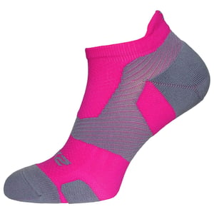 2XU Light Cushion herensokken Magneta/Light Grey No Show Socks