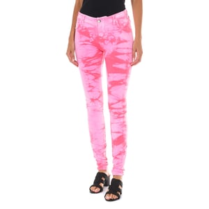 Lange pluche broek met elastische stof 10DB50210-J100 vrouw