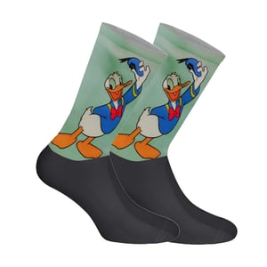 Lange uniseks sokken met elastische print