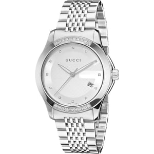 Gucci YA1264075 G-Timeless Tweekleurig Herenhorloge