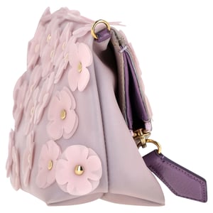 Burberry De Bloemblaadjes in Bloemen Pouch in Paarse Rubber