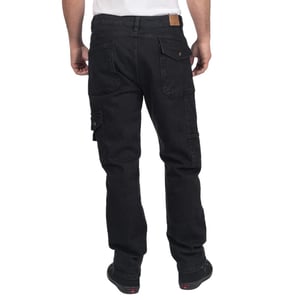 Lee Cooper Heren Denim Stretch Jeans (Zwart)