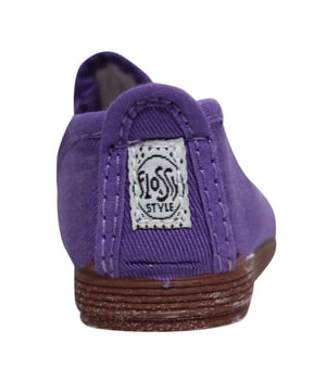 Flossy Style Kinder Paarse Plimsolls