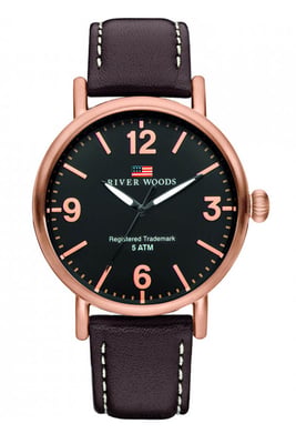 River Woods Delaware herenhorloge Bruin RW420034