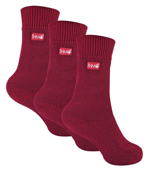THMO - 3 paar thermo kindersokken - Fuchsia