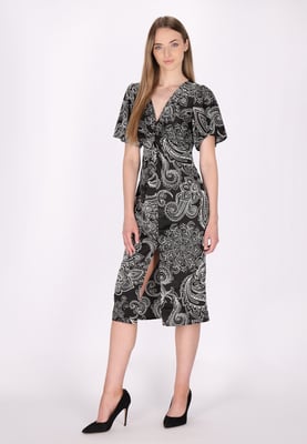 Dreimaster Jurk Dames zwart wit
