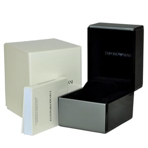 Emporio Armani AR0389 Chronograaf Zilveren Horloge