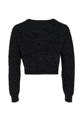 Mymo Vest met fantasiegaren Dames zwart