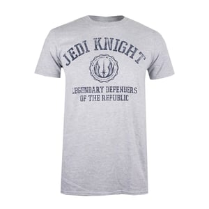 Star Wars Heren Legendary Defenders Of The Republic Jedi Knight Marl T-Shirt (Grijs)