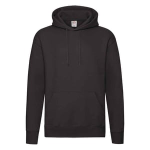 Fruit of the Loom Heren Premium Hoodie (Zwart)
