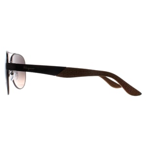Salvatore Ferragamo Aviator Heren Mat Donker Ruthenium Grijs Bruin Kleurverloop SF275S