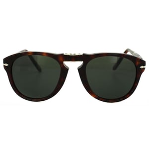 PERSOL Zonnebril PO0714 24/31 HAVANA GROENE VOUWEN 54 MM