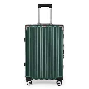 Hardshell Groene Kofferset Robuuste 8 Wiel Bagage Cabine Koffer Tas