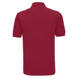 Russell Heren Klassiek Piqué Katoenen Polo Shirt (Klassiek rood)