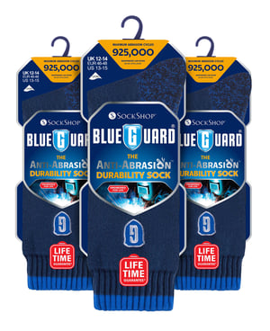 Blueguard - 3 paar werksokken voor laarzen met stalen neus - Blauw