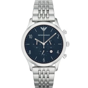 Emporio Armani AR1942 Blauw Wijzerplaat Chronograaf Herenhorloge