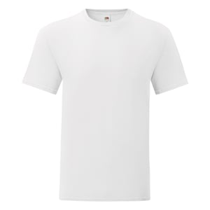 Fruit of the Loom Iconisch T-shirt voor heren (set van 5) (Wit)