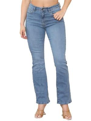 Enzo | Bootcut Jeans voor dames - Lichtblauw