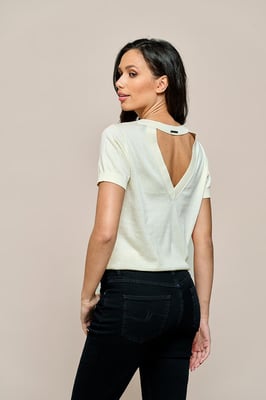 Reagan Top Off White