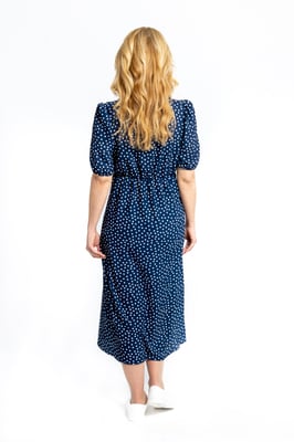 Margot Midi Polka Dot Jurk