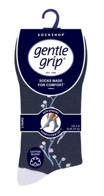6 paar sokken zonder elastiek damessokken met zachte grip - SOLRH215