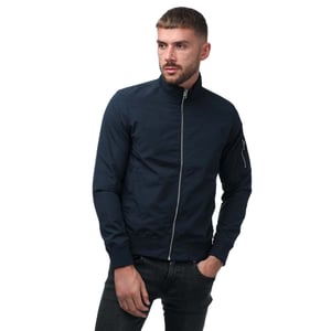 Heren Jack en Jones Mash Harrington Jacket in Navy