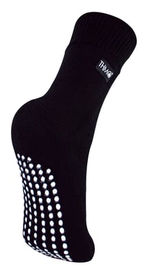 THMO - Indoor Slipper Sokken met Grijpers voor Kinderen - Zwart