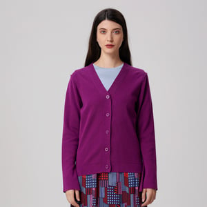 Vest met V-hals