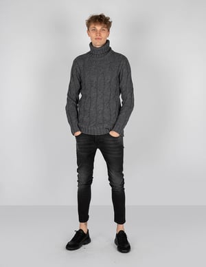 Xagon Man stoppen Turtleneck Mannen Grijs