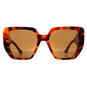 Gucci GG0956S 007 havana bruine zonnebril