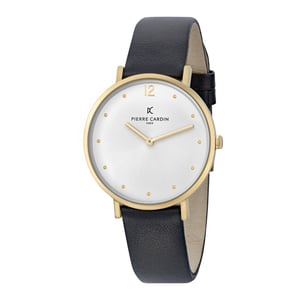 Pierre Cardin Belleville Simplicity dameshorloge Zwart CBV.1009