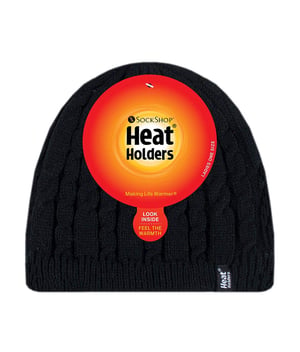 Heat Holders - Fleece gevoerde Alesund-hoed voor dames - Zwart