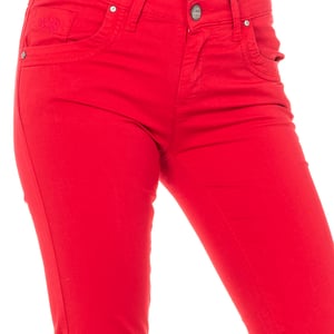 Stretch elastische broek met dun gesneden zomen LWT006 vrouw