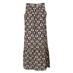 Regatta Dames/Dames Orla Kiely Zomer Lange Bloemen Mouwloze Jurk (Zwart)
