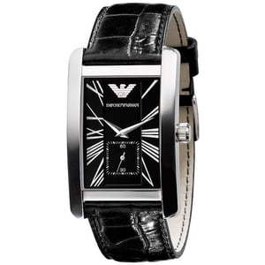 Emporio Armani AR0143 Klassiek Zwart Herenhorloge