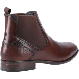 Pod Frank Leer/Textiel Herenlaarzen Cognac