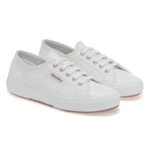 Superga Unisex 2750 Efglu Leather Trainers voor volwassenen (Wit)