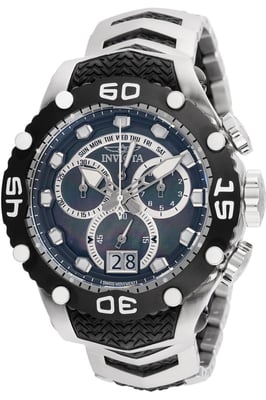 Invicta Subaqua - Noma VIII 47291 Heren Horloge - Quartz Uurwerk - Roestvrij Staal met parelmoeren Wijzerplaat - 48mm