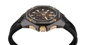 Philipp Plein Octagon Heren Zwarte Horloge PWTBA0323