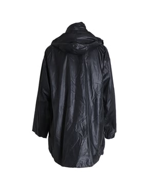 Balenciaga Lichtgewicht Gevoerde Windjack met Capuchon in Zwart Nylon