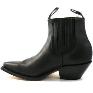 Grinders Unisex zwarte westerse Chelsea Boots-Mustang