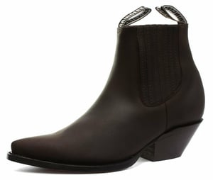 Grinders Unisex Bruine Western Chelsea Laarzen-Mustang