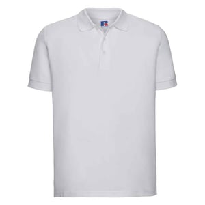 Russell Heren Ultimate Piqué Katoen Poloshirt (Wit)