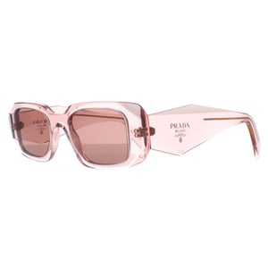 Prada PR17WS 19Q10D transparante perzik lichtbruine zonnebril