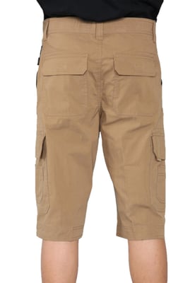 Heren cargo multi-pocket sneldrogende shorts in kaki