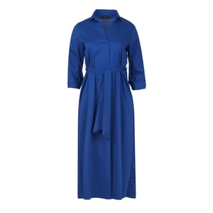 Midi Royal Blue Jurk met Riem