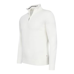 Cappuccino Italia Trui Bergamo Zip Pullover Wit