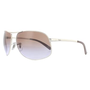 Ray-Ban Zonnebril RB3387 003/68 Zilver Bruin Verloop