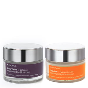 Vitamine C + hyaluronzuur Hydrabright Dagcrème 50 ml & VitaminC+ Hyaluronzuur Hydrabright Nachtcrème 50 ml