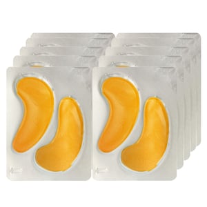 2 x 24K goud + antioxidant hydraterende oogbehandelingspads